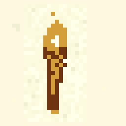 Cloud Wooden Torch Relic 32x32 pixel art by crazyduck190