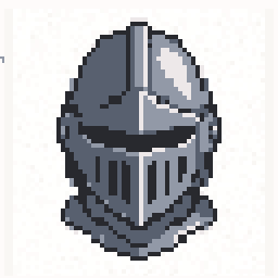 Lantern Knight Helmet Patch 128x128 pixel art by whiteduck795