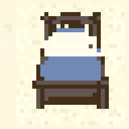 Harbor Single Bed Patch 32x32 pixel art by whiteduck795