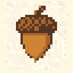 Tiny Acorn Foundry 64x64 pixel art by orangeladybug174