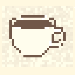 Arcade Coffee Cup Relic 256x256 pixel art by happypeacock291