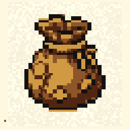 Tiny Loot Bag Relic 64x64 pixel art by happypeacock291