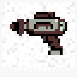 Pocket Laser Gun Badge 32x32 pixel art by whitetiger571