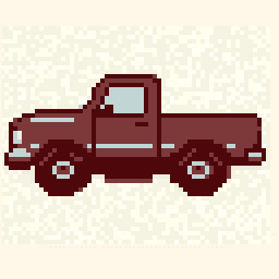 Cloud Pickup Truck Badge 128x128 pixel art by whitetiger571