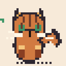 Meadow Tabby cat Badge 32x32 pixel art by whitetiger571