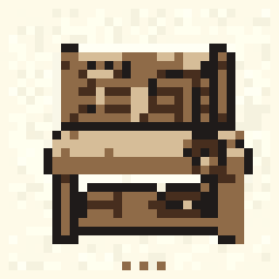Mosslit Workbench Study 32x32 pixel art by whitefrog327