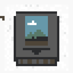 Harbor Game Cartridge Patch 32x32 pixel art by bluebear448