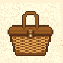 Lantern Picnic Basket Patch 128x128 pixel art by bluebear448