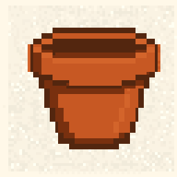 Workshop Flower Pot Patch 64x64 pixel art by sadpeacock547